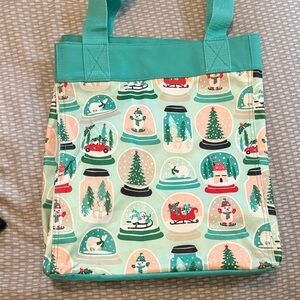 Festive Thirty One Snow Globe Tote Bag